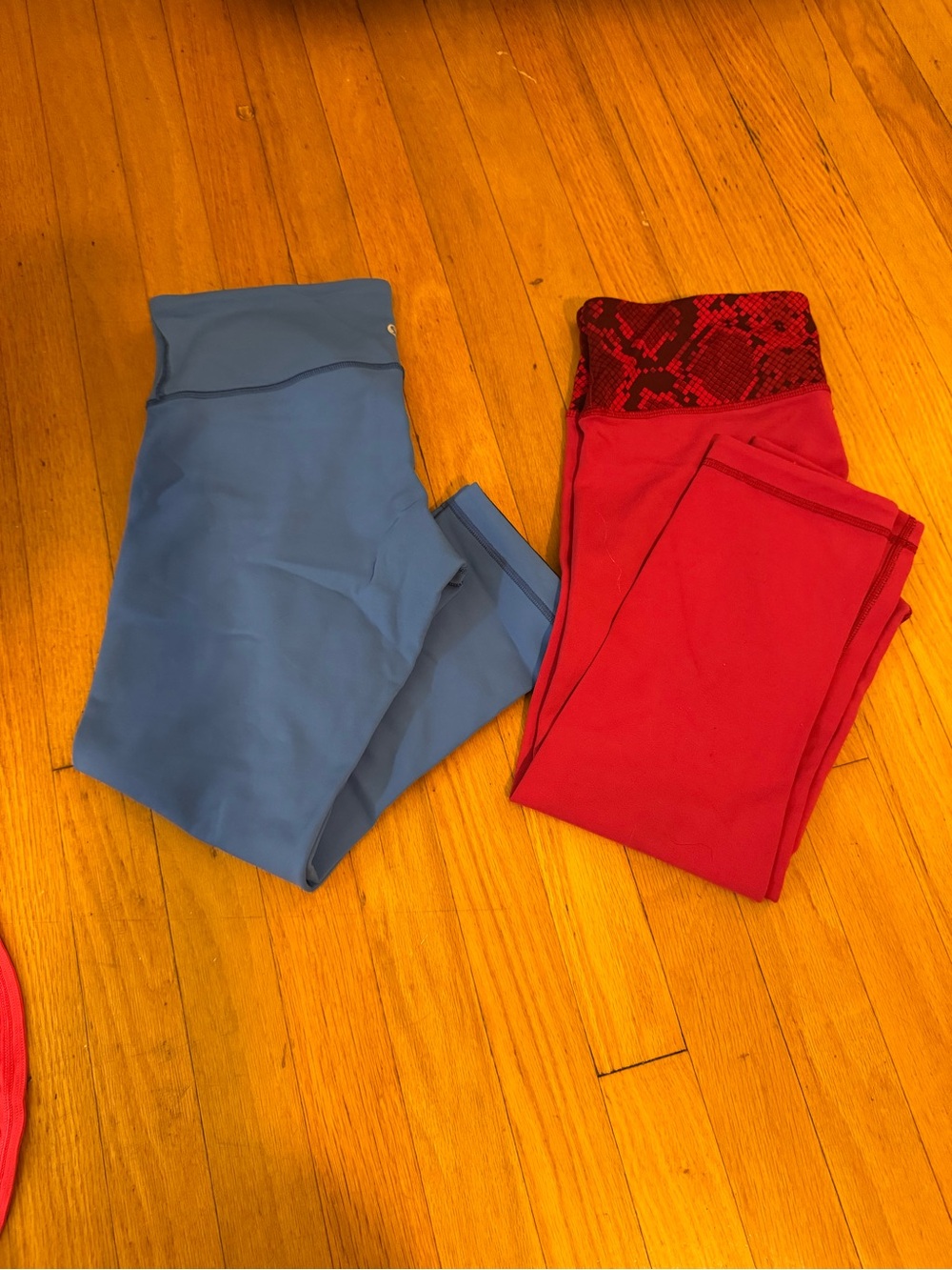 lululemon athletica Blue and Red Women's Leggings